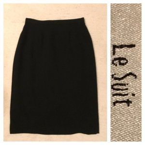 Le Suite Black Pencil Skirt - Size 6